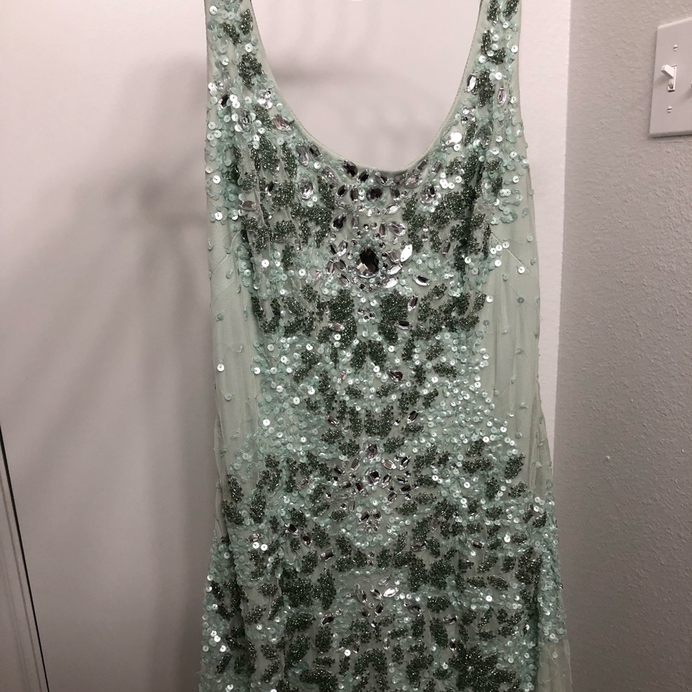 Adrianna Papell short green dress